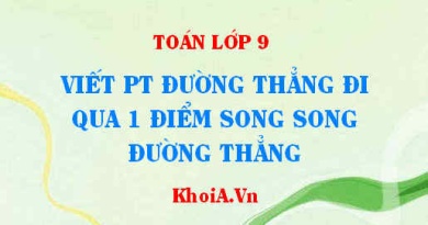 Viết phương trình đường thẳng đi qua 1 điểm và song song với đường thẳng - Toán lớp 9